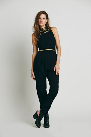 free people black jumpsuit